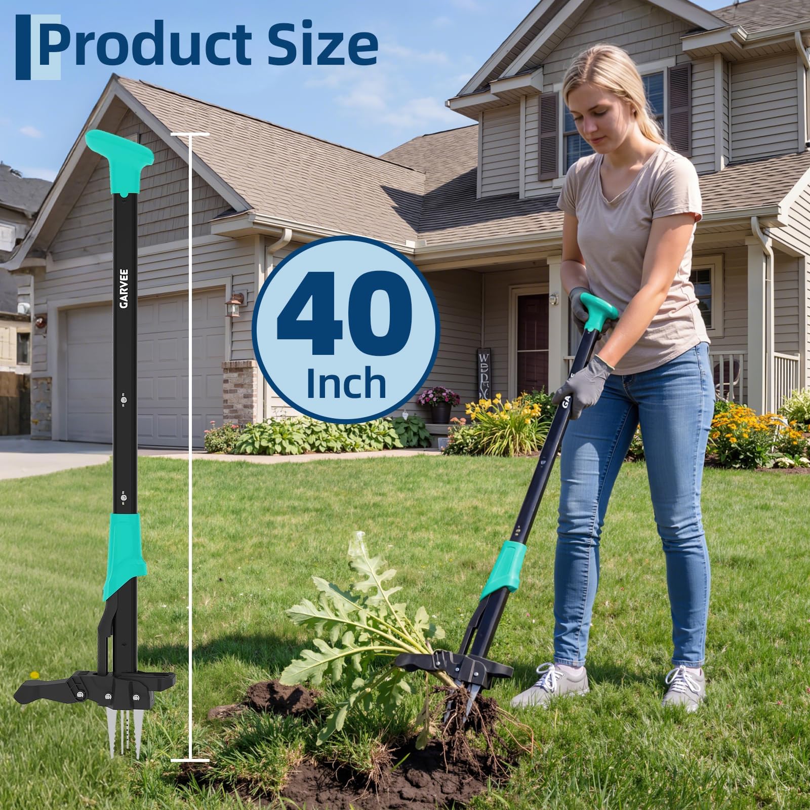 Gardening Tools For Seniors - Długi uchwyt do wyrywania chwastów w