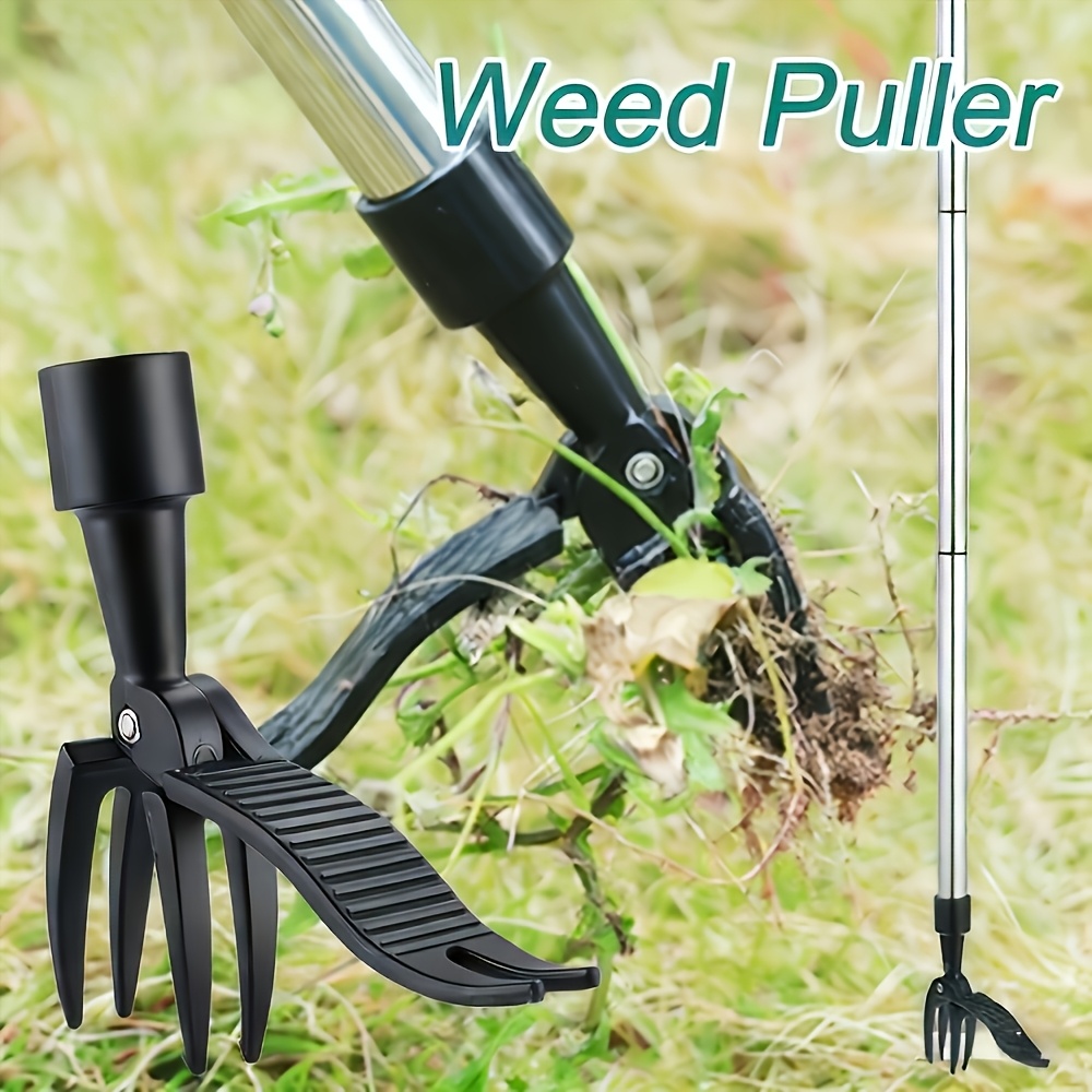 Weed Puller - 1 szt. Wytrzymały metalowy pionowy odchwaszczacz,
