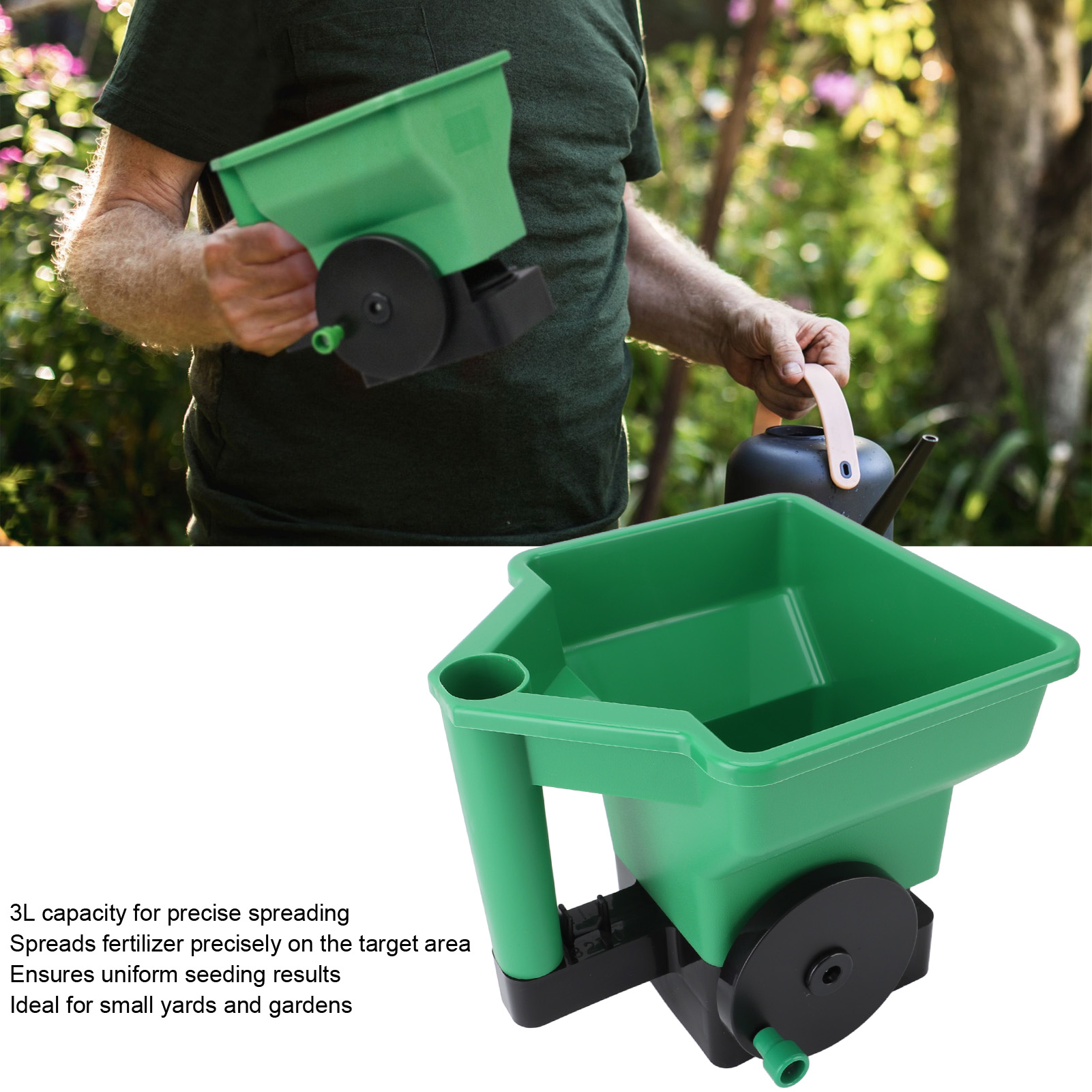 Ręczny rozrzutnik do trawników – Grass Seed Spreader recenzja i cena