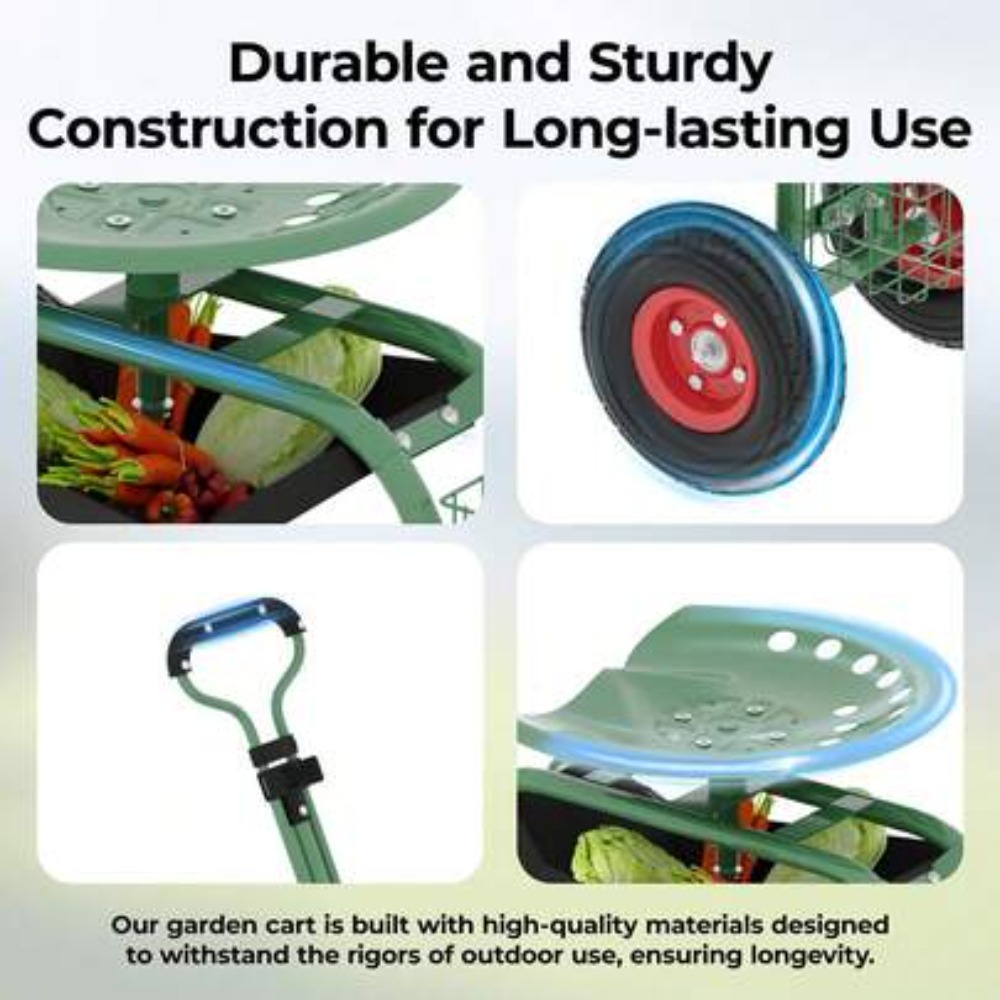 Wytrzymały wózek ogrodowy na k – Gardening Tools For Seniors recenzja i cena