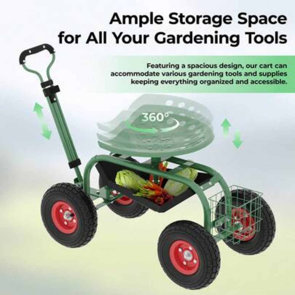 Wytrzymały wózek ogrodowy na k – Gardening Tools For Seniors recenzja i cena