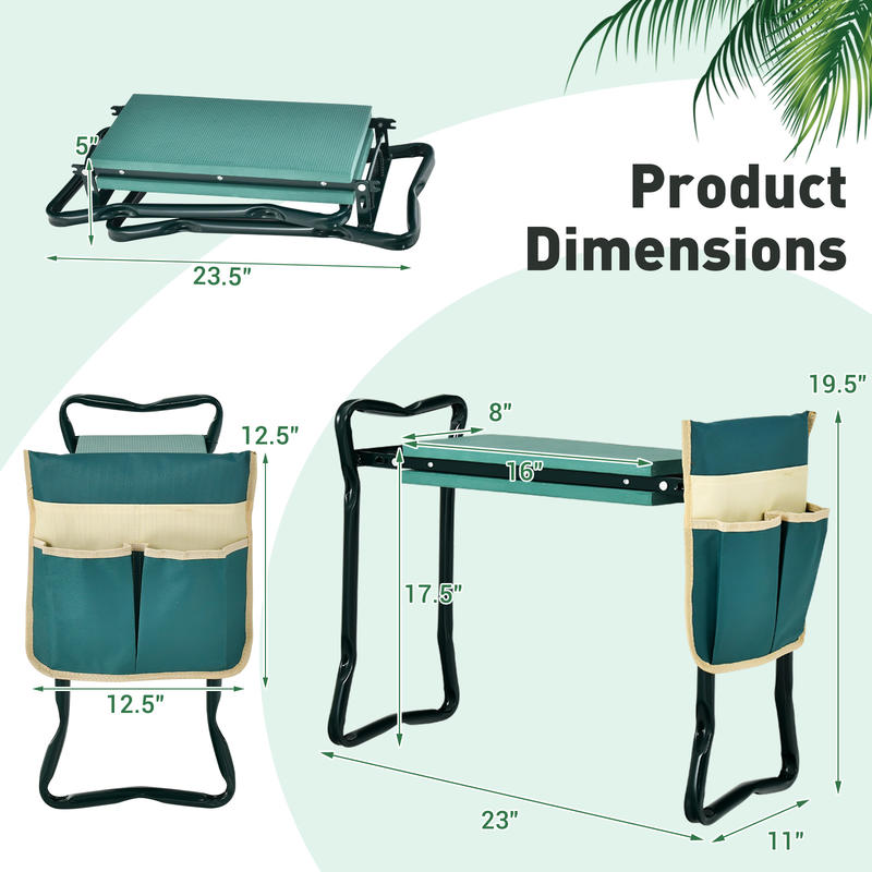 Składane krzesło ogrodnicze z  – Gardening Tools For Seniors recenzja i cena