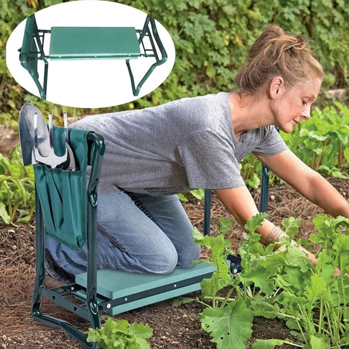 B23BBG 2 w 1 Krzesło ogrodowe  – Gardening Tools For Seniors recenzja i cena