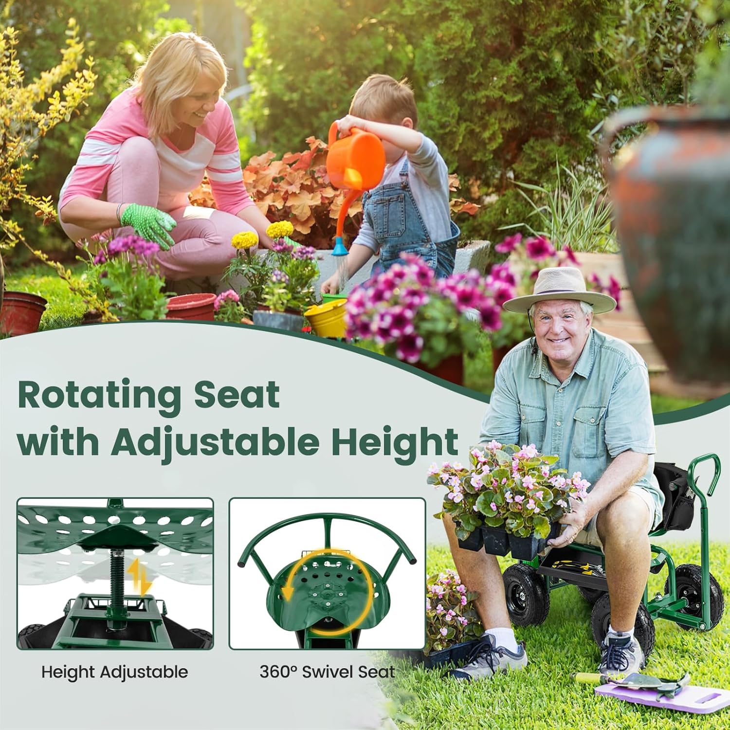 Rolowana ławeczka ogrodnicza n – Gardening Tools For Seniors recenzja i cena