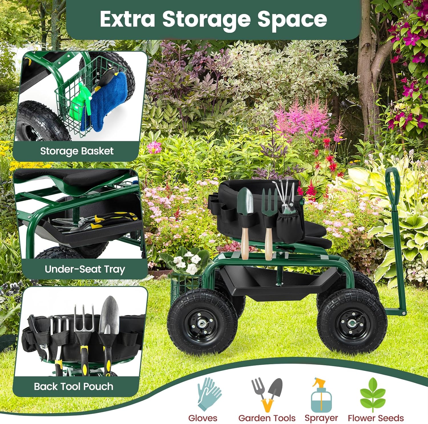 Rolowana ławeczka ogrodnicza n – Gardening Tools For Seniors recenzja i cena